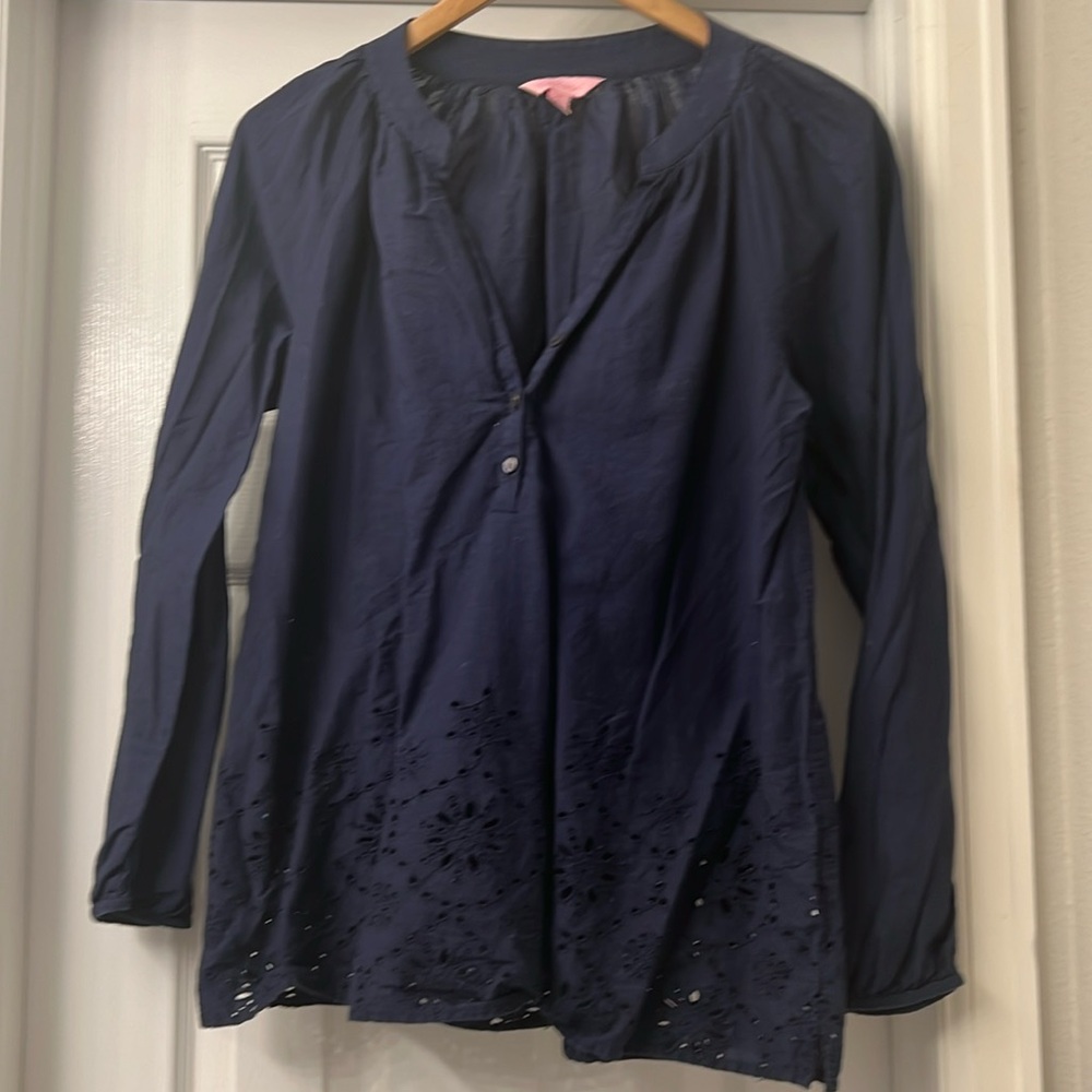 Lilly Pulitzer Navy Top